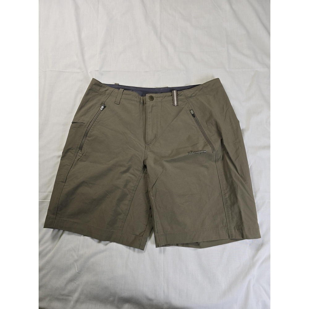 Sherpa Adventure Gear Shorts Womens 10 Green Hiking Utility Quick Dry Stretch
